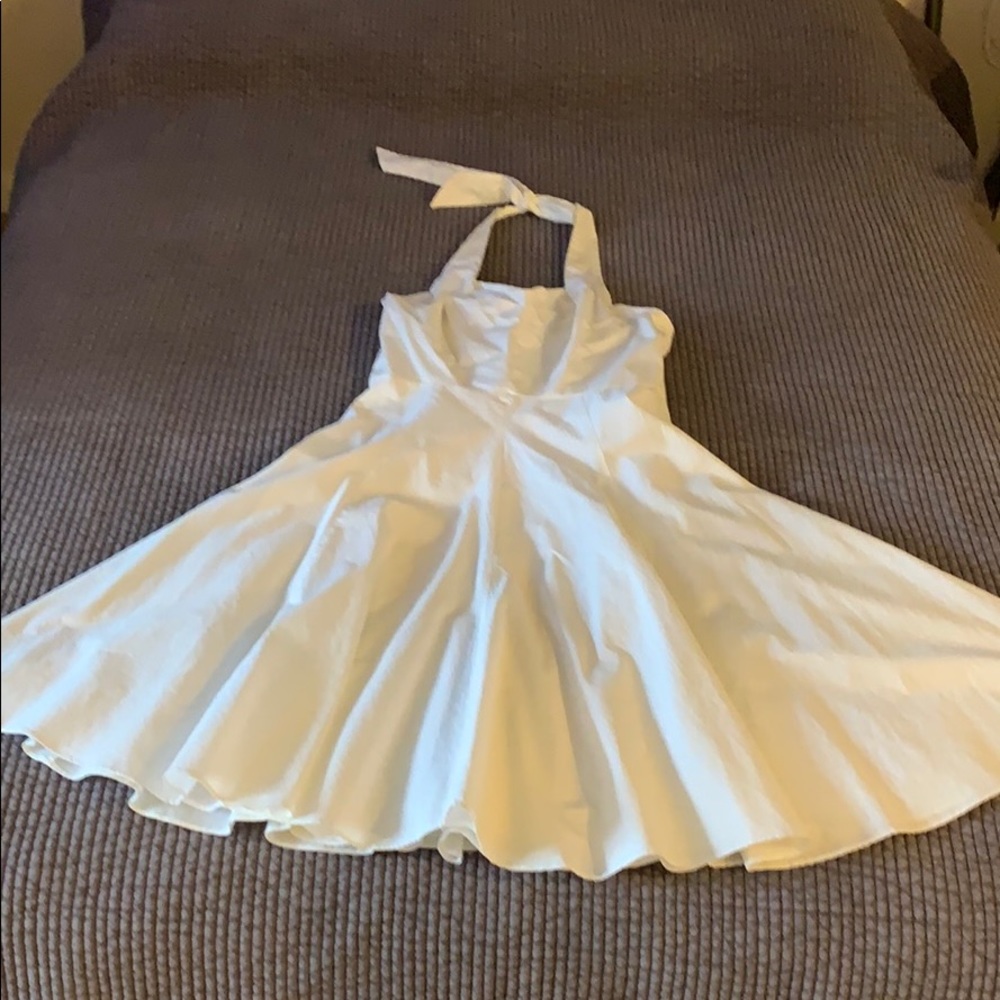 Ann Taylor Cotton Halter Dress